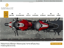 Tablet Screenshot of alfardanmotorcycles.com